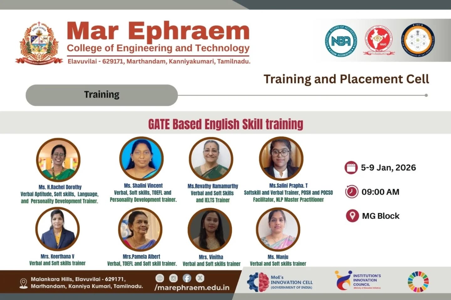 GATE Based English Skill training 