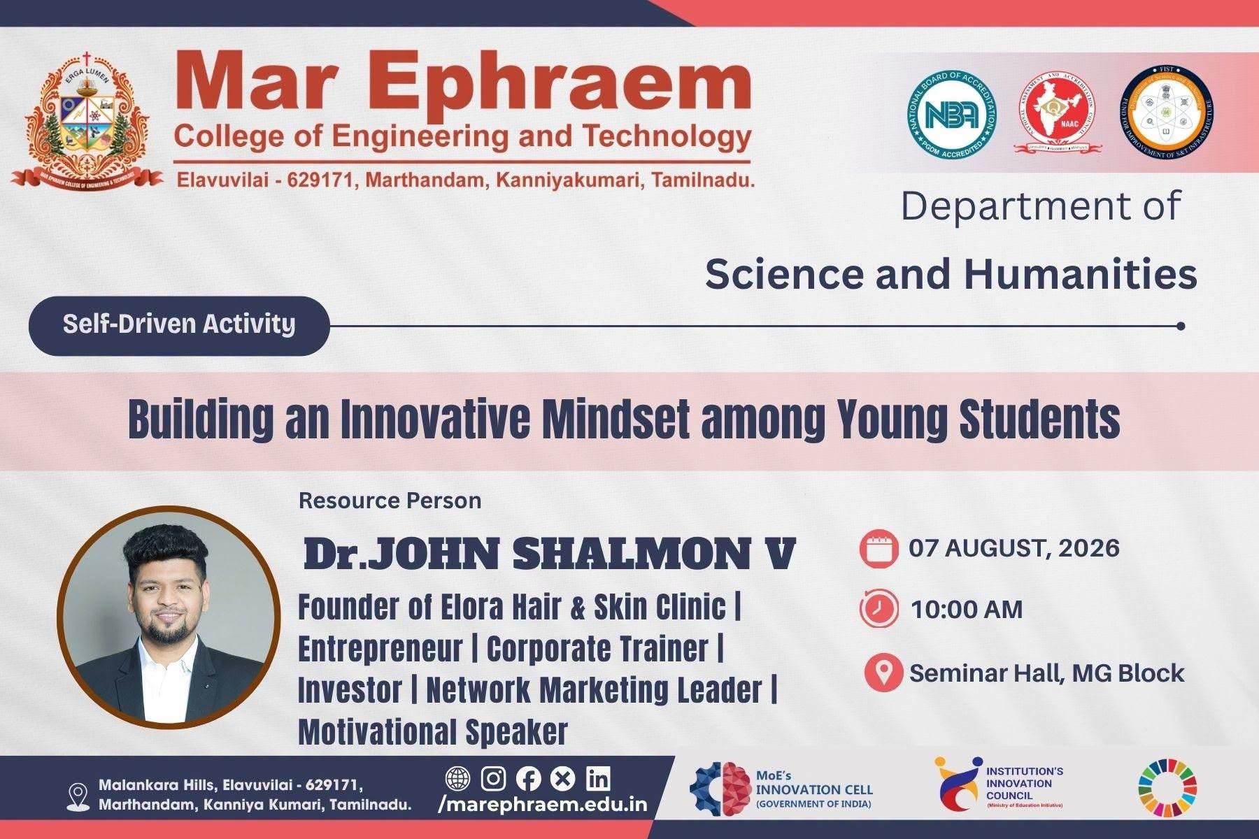 Building an Innovative Mindset among Young Students.